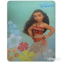 CTI - Disney - Plaid Polaire Vaiana Aloha 110x140 Polyester  Vert  140 x 110 cm - B01GZ1W9MO